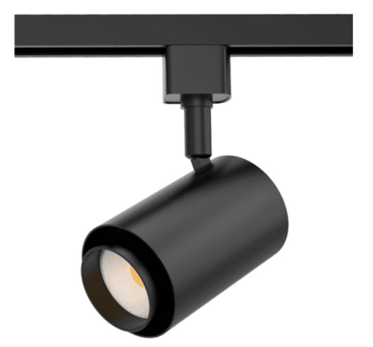 LumiPro HL Series Premium LED Black Track Light H-type 3CCT 3K/4K/5K 12W 120VAC 80 lm/W Size Dia 2.64''xL4.33''xH5.91'' Beam Angle 55 degrees Triac dimming CRI93 PF098 ETL 5 Yrs Wrty