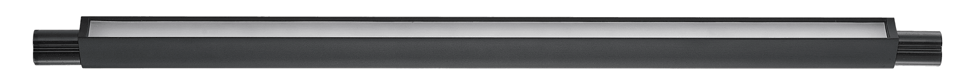 Sistema de rieles Prolink, difusor ópalo negro, 24W, 3000K, Osram 3030, ángulo de haz 110 grados, Driver LTECH, CRI 90, Triac 0-10V, dim. 617x27 mm, 48V