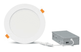 Discontinued Item- Lumipro 11in E Series LED Round Downlight 24W CCT Changeable 3000K 4000K 5000K 1900lm100-130VAC input 11incutout 12indiameter triac dimmable 50k hour lifetime CRI>80 PF>90 180 degrees beam cETLus Energy Star IC Rated Damp Location 3