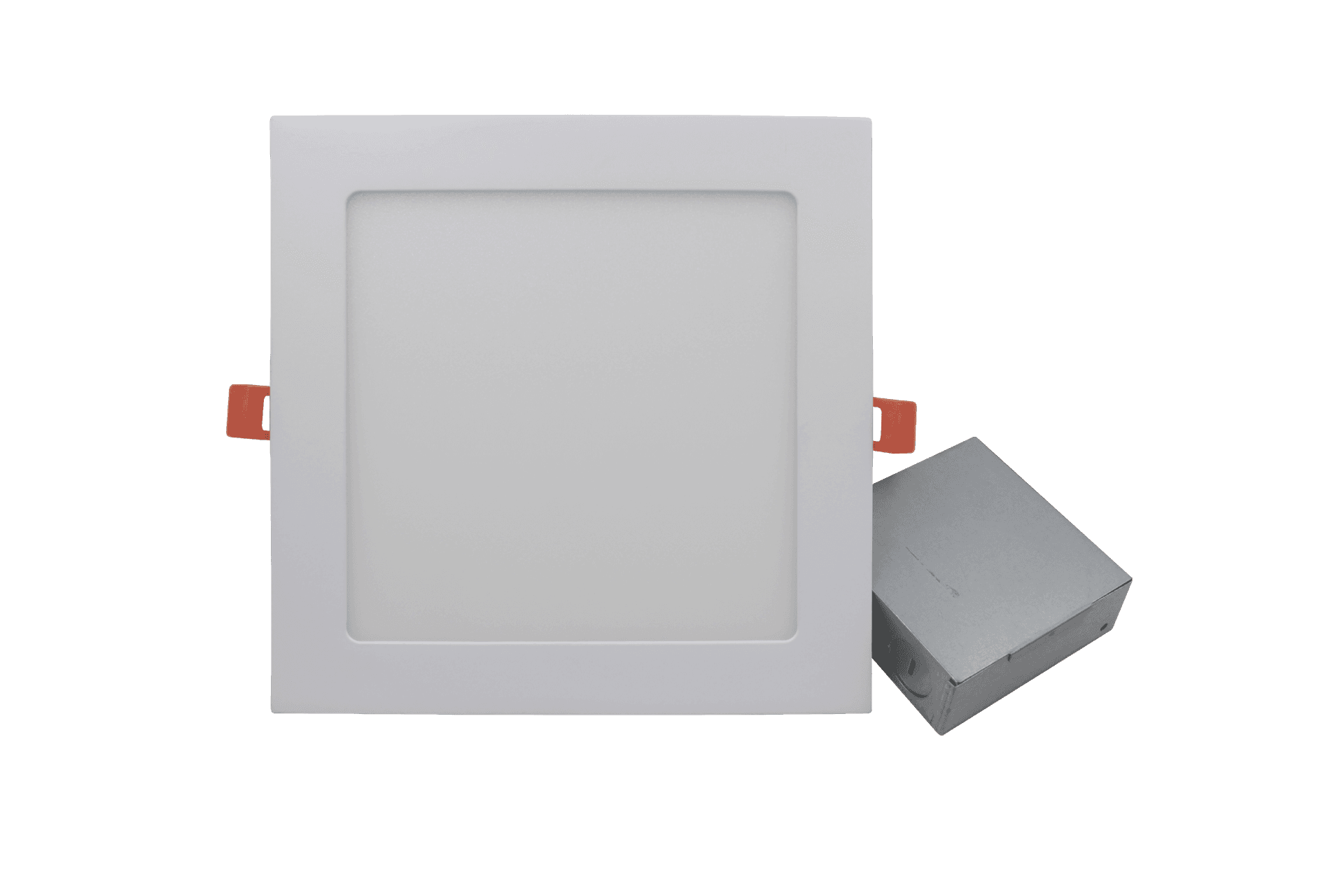 Discontinued Item- Lumipro 11in E Series LED Square Downlight 24W CCT Changeable 3000K 4000K 5000K 1900lm100-130VAC input 11incutout 12indiameter triac dimmable 50k hour lifetime CRI>80 PF>90 180 degrees beam cETLus Energy Star IC Rated Damp Location 3