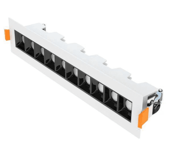 LUMIPRO 11" Mini LED Linear Downlight Residencial Series Input 18W 120V AC 5CCT 27K 30K 35K 40K 50K 1200lm 65LM/W CRI90 Triac Dimmable Power Factor0.9 LED Chip SMD3535 Beam Angle 15 30 45 ETL 5 Yrs Wrrty