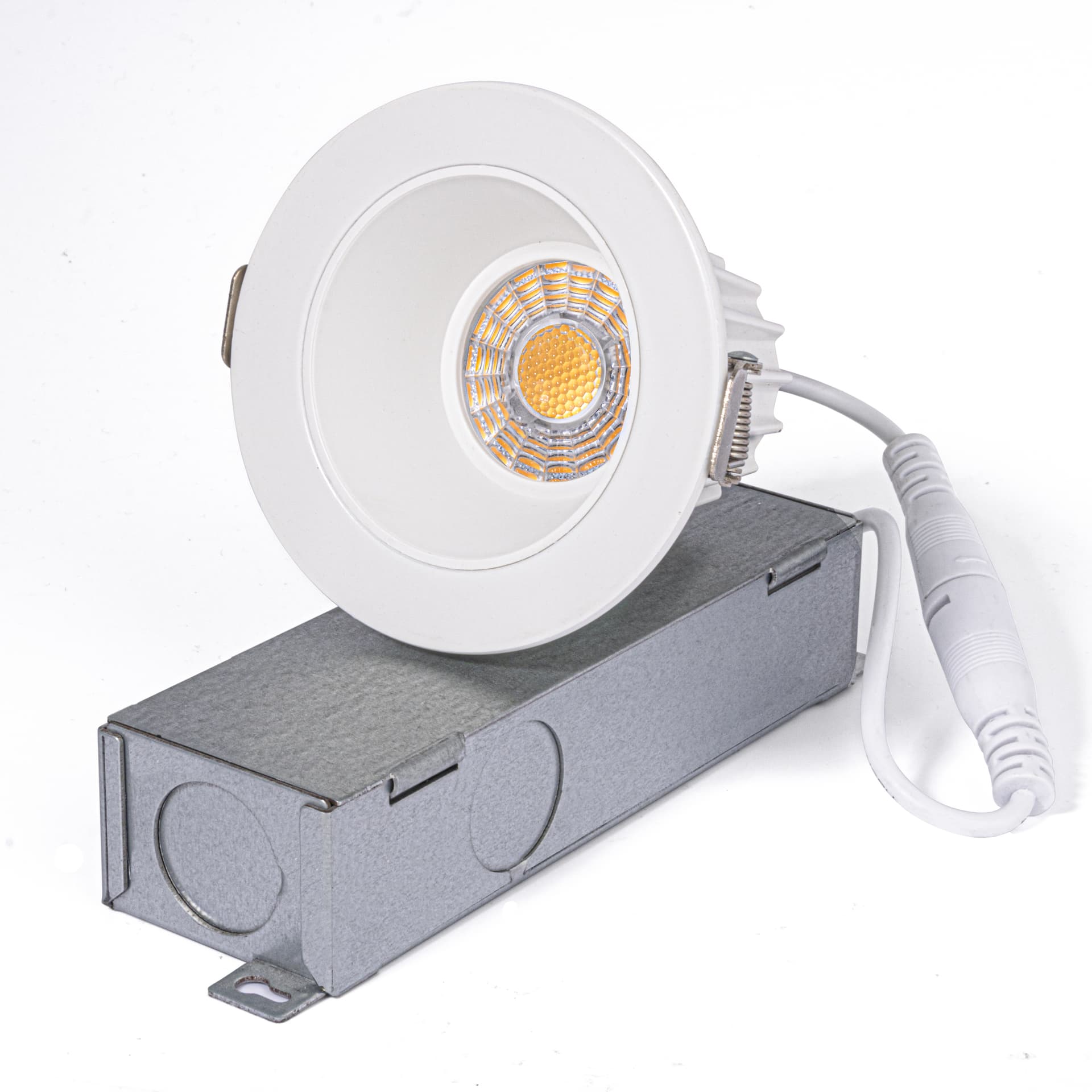 LUMIPRO 2" Anti-Glare Round Downlight Residencial Series 9W 120VAC 5CCT 27 30K 35K 40K 50K 650LM 70LM/W CRI90 Triac dimming PF0.9 LED Chip COB Beam Angle 36 ETL 5 Yrs Wrrty