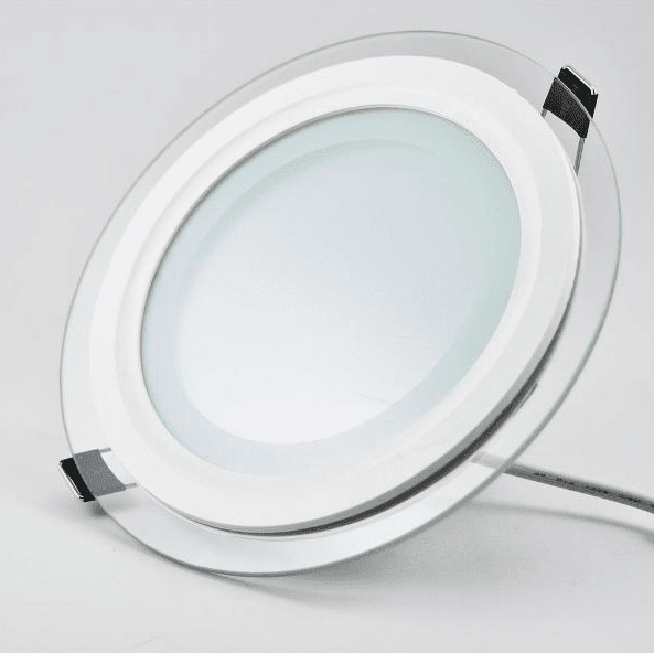 Glass LED Downlight, 18W 3500K Dimmable, 6.3" Cutout, IP20
