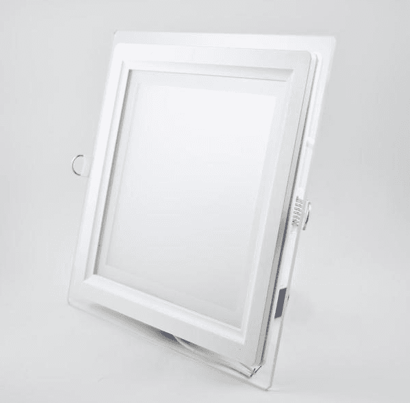 Glass LED Downlight, 18W, 6000K, Dimmable, 6.3" Cutout, IP20