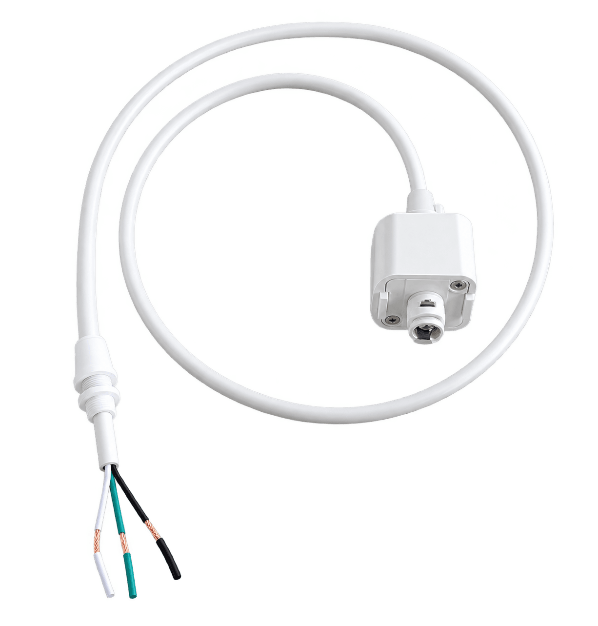 Track Mount for Luna Globe Pendant Light with H-type Tracks Adapter+3ft Wire Mount White finish