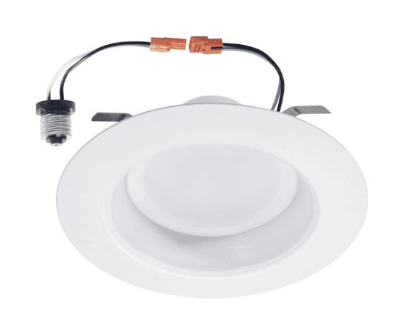 Round Retrofit LED Downlight, 5"–6" R Series, 15W, 5000K, Dimmable, 120V
