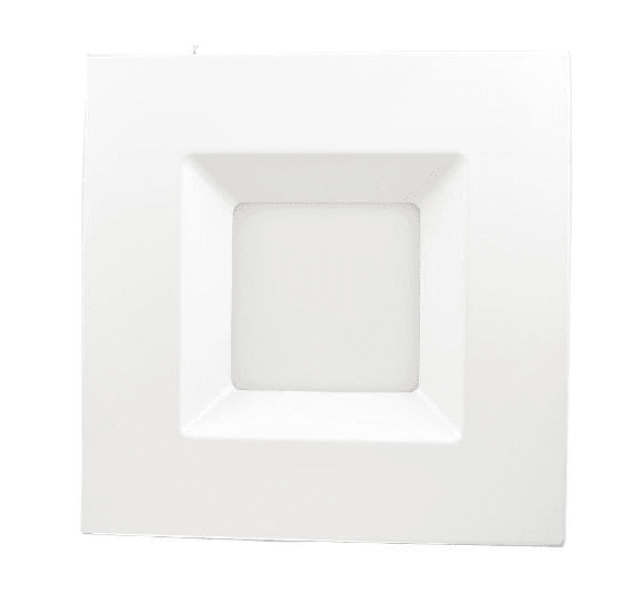 Discontinued Item- Lumipro 5in-6inin R Series Square Retrofit LED Downlight 15W 4000K 120VAC Dimmable CRI>90 with E27 socket