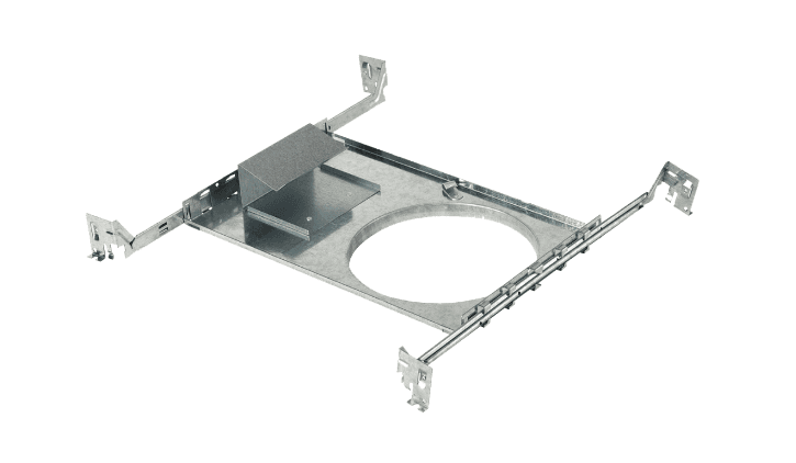 6" new construction rough-in plate for recessed led downlights