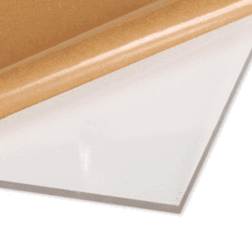 Clear casted acrylic sheet 4'x8'x1/8" (1220x2440x3mm), Paper protection on both sides