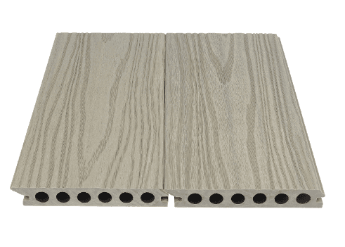 Board Exterior Decking Wood Composite Polymer Waterproof Fire Retardant No maintenance Dim 144x5.7x0.9 Inch Color Antique