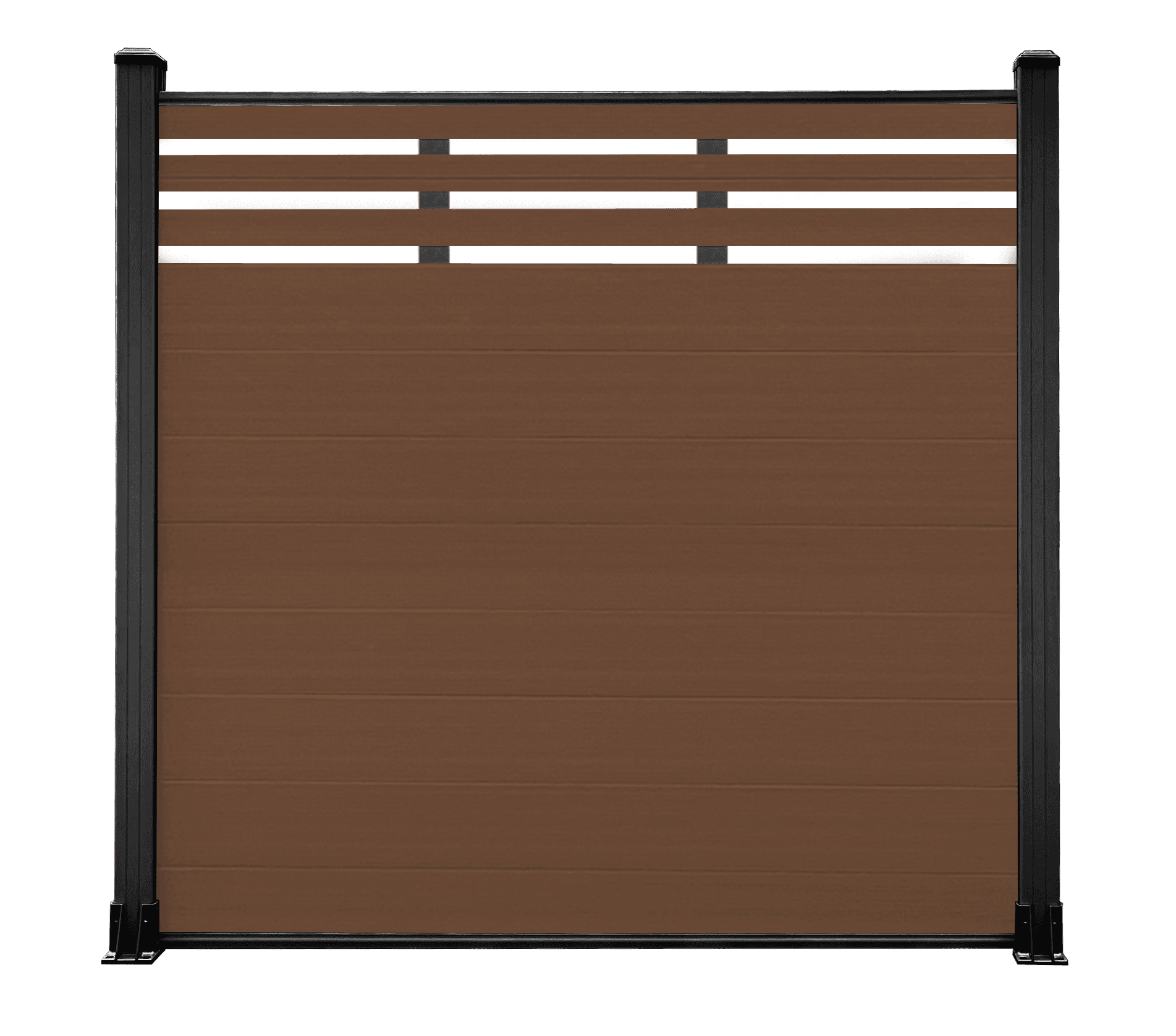 Fencing WPC Panel Dim 1760x90x25mm Color Walnut