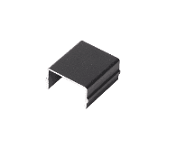 Fencing Spacer Cover for Mid-Trellis Dim 1000x26x14mm Color Aluminum Color Black