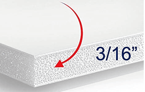 Discontinued Item- Paper Foam Board 4ftx8ftx5mm White