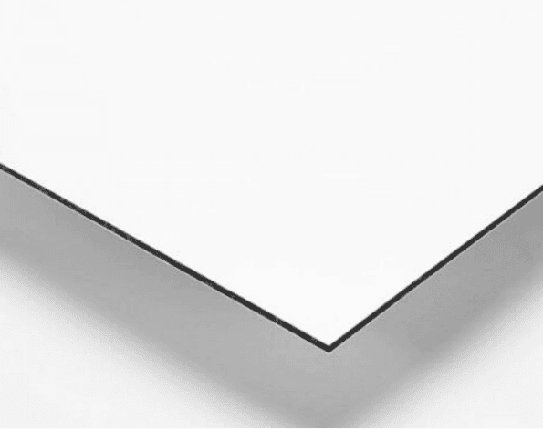 Alum-Bond White 4'x8'x4mm (Alum./0.18mm), ACP, aluminum composite panels