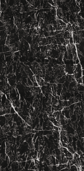 Black Marble-Look PVC Wall Panel, 48 in x 8 ft, 3 mm Thick
