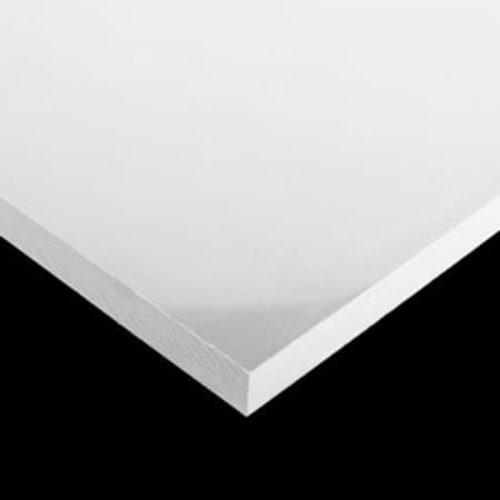 PVC Foam Board, White, 4 ft x 8 ft x 3/16 in, 15 lb, 1-Year Warranty