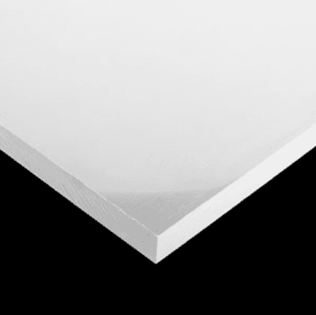 PVC Board, White, 4 ft x 8 ft x 3/8 in, Indoor/Outdoor Substrate