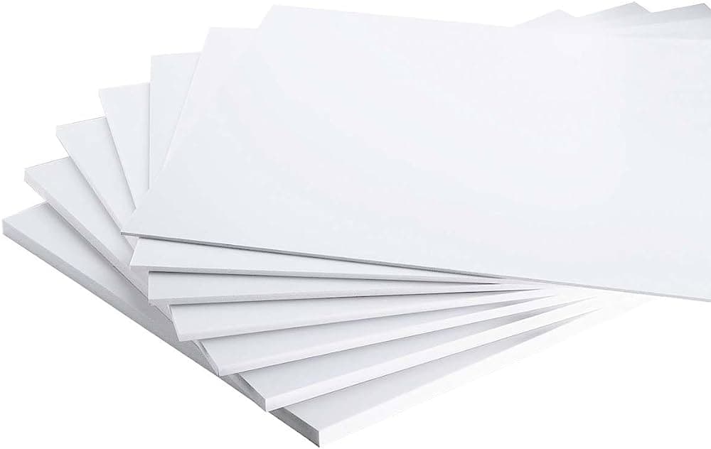 Discontinued Item- PVC Rigid Board Glossy White 4ftx8ftx1mm (1.22x2.44mx1mm)