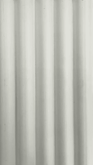 Round WPC Wall Panel in Polar White, 6.3 in Wide, 9.68 ft Length, IP20
