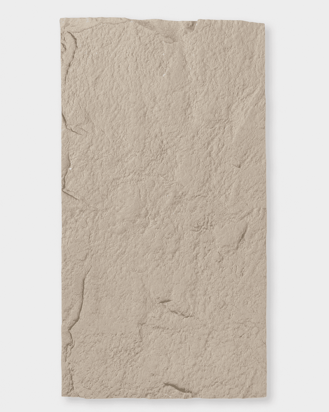 PU Stone Wall Panel, Ivory White, 120 cm x 60 cm Format, 30 mm Polyurethane