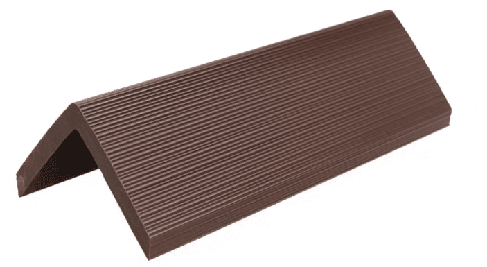 Exterior Slatted Wood Cofee - Dark Brown Corner Size 2900x50x50mm