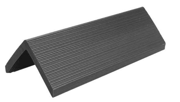 Exterior Slatted Wood Light Gray Corner Size 2900x50x50mm