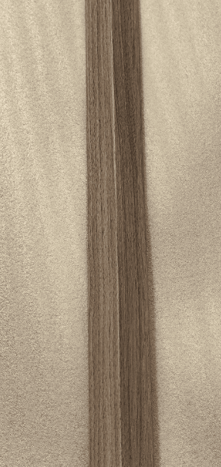 Indoor Wood Corner Panel, Driftwood Finish, Recycled PVC and Wood Fiber, 114-Inch