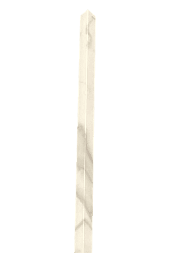 Indoor Wood Panel Corner Trim, Marble Finish, 114 x 1 x 1 In