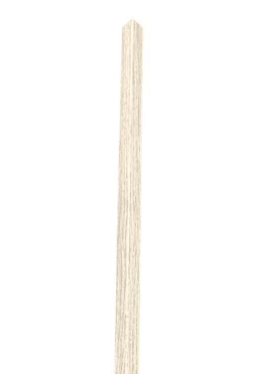 Indoor Wood Panel Corner Trim, Weathered Oak Finish, 114-Inch Length