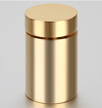 Board Support Brush gold, polished(W)12mmX(H)25mm (Height 1" Diam. 0.5") 10 pcs/bag