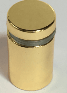 Board Support Brush gold, polished(W)25mmX(H) 30mm (Height 1 1/6" Diam. 1") 4 pcs/bag