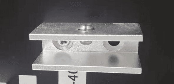 Aluminum board holder for thickness 8mmx40mm 2 pcs/bag