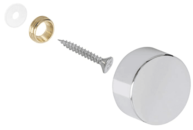 Screw Cover Caps, 14 mm Diameter, Indoor and Outdoor Rated, 4 Pieces per Bag