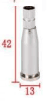 Stainless Steel Wire Suspension Cap, Corrosion-Resistant Cable Termination, 2 Pieces per Bag