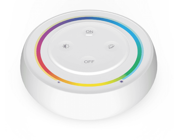 Rainbow Remote RGB+CCT, 1-Zone. Freq. 2.4 GHz, 30 m Control Distance, 3V (AAA * 2PCS)