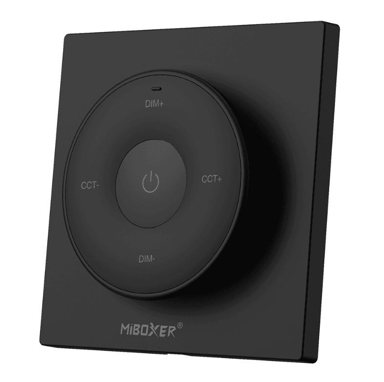 Mini Remote With Magnetic Holder Black Color Working Voltage 3V (CR2032 battery) Standby Power Consumption 6uA Transmitting Power 6dBm RF 2.4 GHz Control Distance 30m Modulation Method GFSK Working Temp -10 C to 40 C Dim 86x86 mm CE Certification