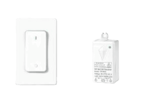 Wireless Receiver Switch, 433 MHz, 1000W LED/CFL, 80-275V, 10A