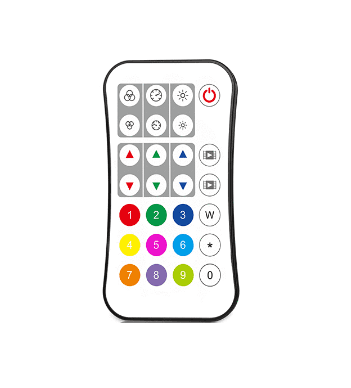 RF RGBW Remote Control, 1-Zone 27-Key Battery-Powered