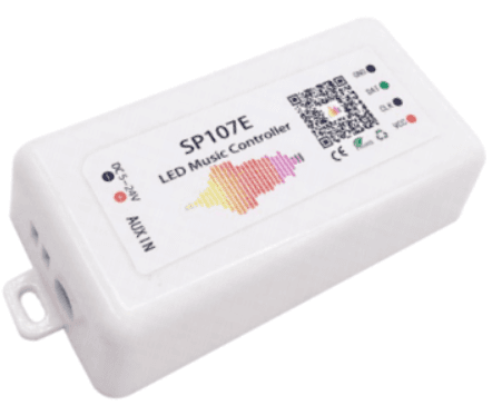 Bluetooth SPI LED Controller with Music Sensor, 960 Pixel Capacity
