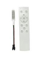 FINAL SALE - Limited 30-day Warranty- Price Drop 75%- 12 keys SPI controller for white single color running water LED strips 12-24V up to 2048 pixels 15 mts range 28 modes