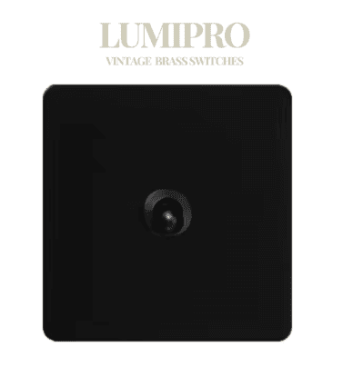 FINAL SALE - Limited 30-day Warranty- Price Drop 20% LUMIPRO VINTAGE SWITCH - Black color 1 Gang Round Switch Max Current: 16A Max Voltage 110V Material Stainless Steel D: 18X15X10.5 cm