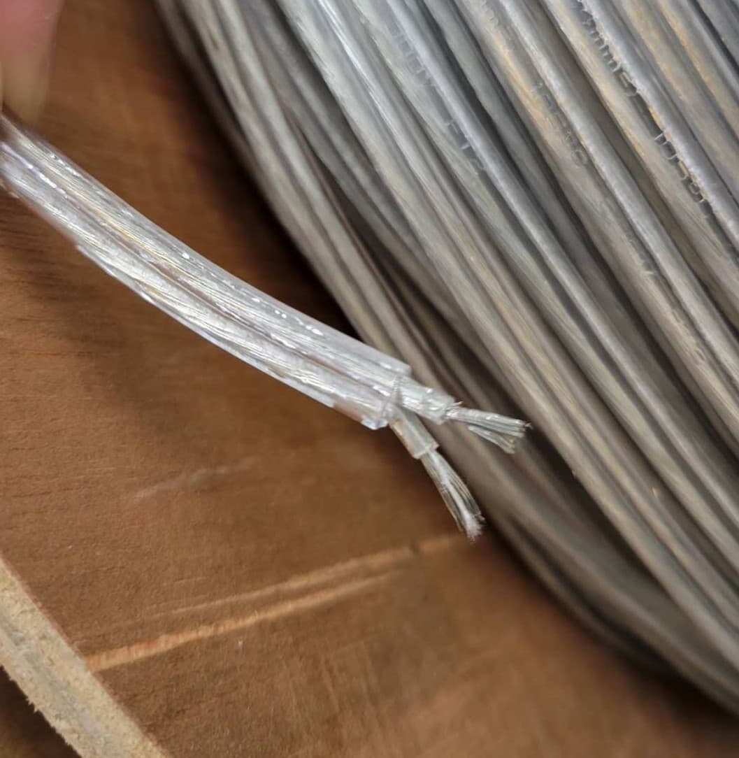 18 AWG Clear Jacketed Speaker Wire, Tinned Stranded Copper, 300 V, 984 ft Spool