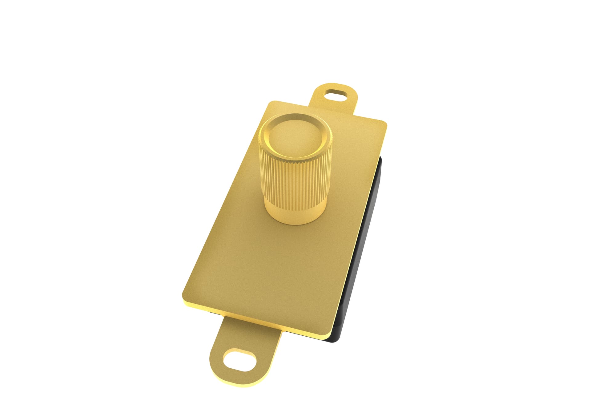 Dimmer Switch, Satin Brass Finish, Vintage-Style Lighting Control