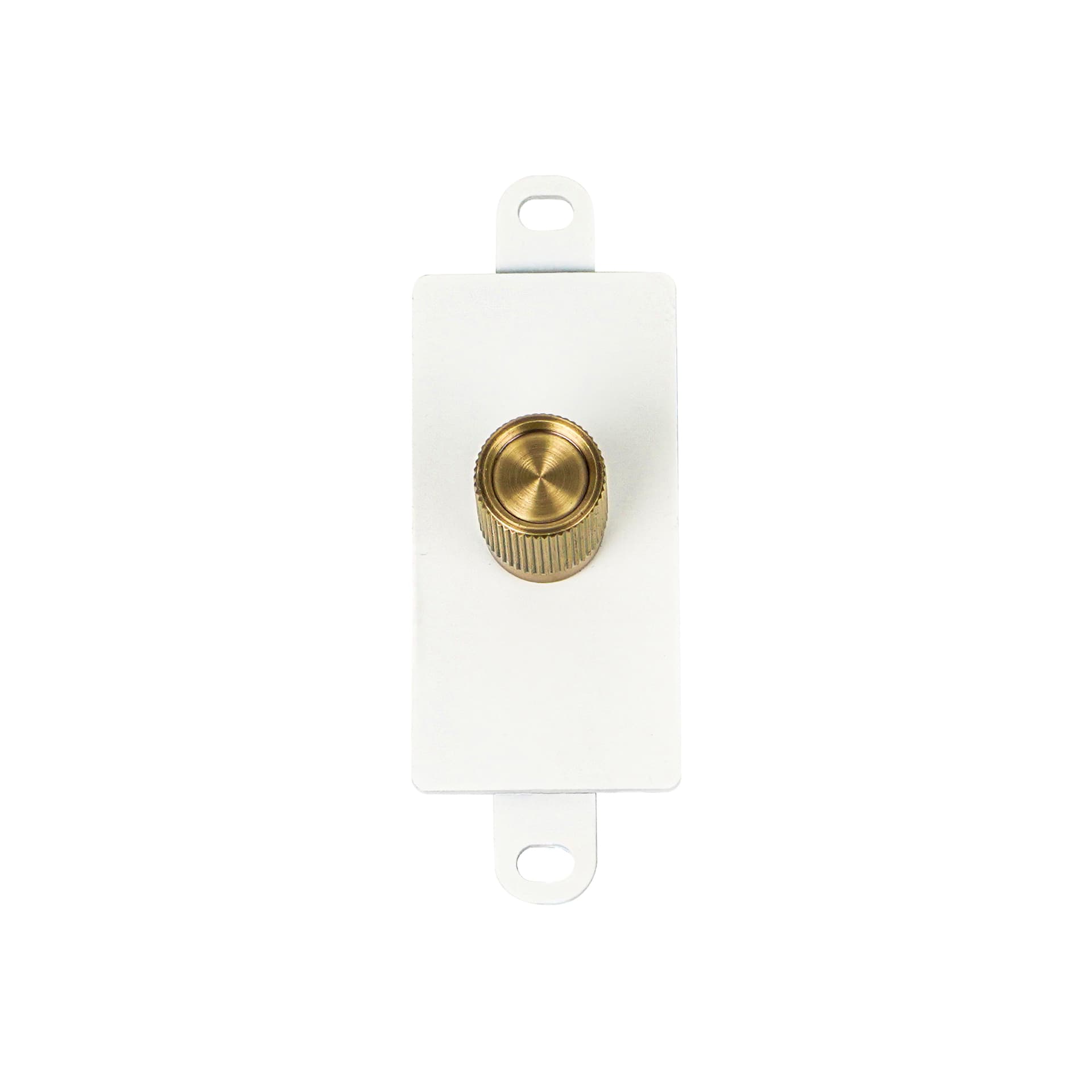 White Dimmer Switch for Wall-Mounted Lighting Control