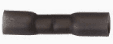 Heat Shrink Butt Connector, 5.0mm OD, 38mm Length, 14-12 AWG, Black, 5-Pack