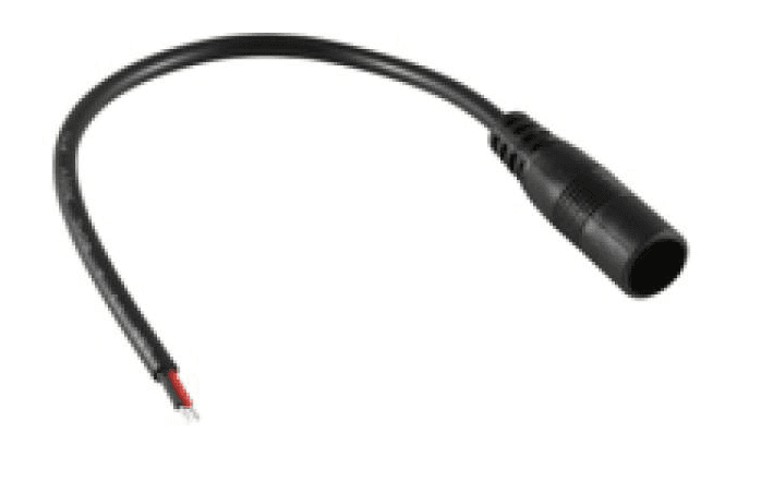 DC 3.5 x 1.35 mm Female Barrel Plug, 20-Inch 22 AWG UL2464 Lead, 5-24 V DC, 3 A