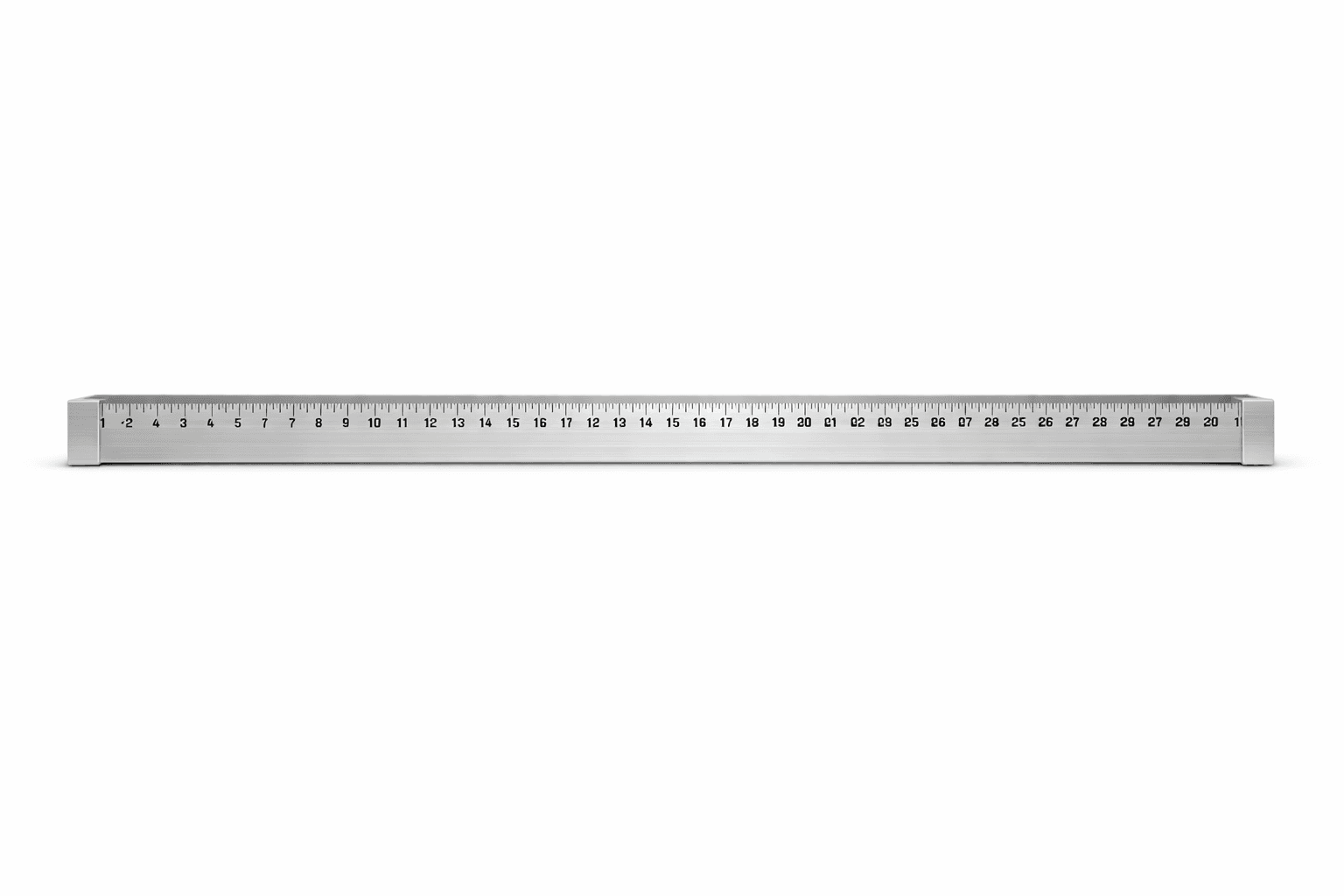 Discontinued Item- Aluminum Ruler (W)2 3 8inx(H)1 degreesinx(L)126in