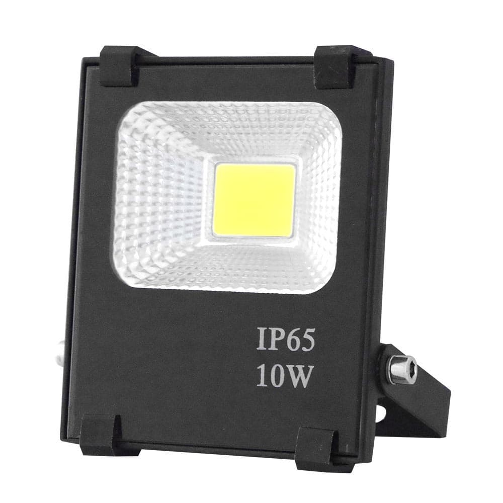 LED Flood Light, 10W, 2700K, IP65, 120-Degree Beam, Black ADC12 Housing