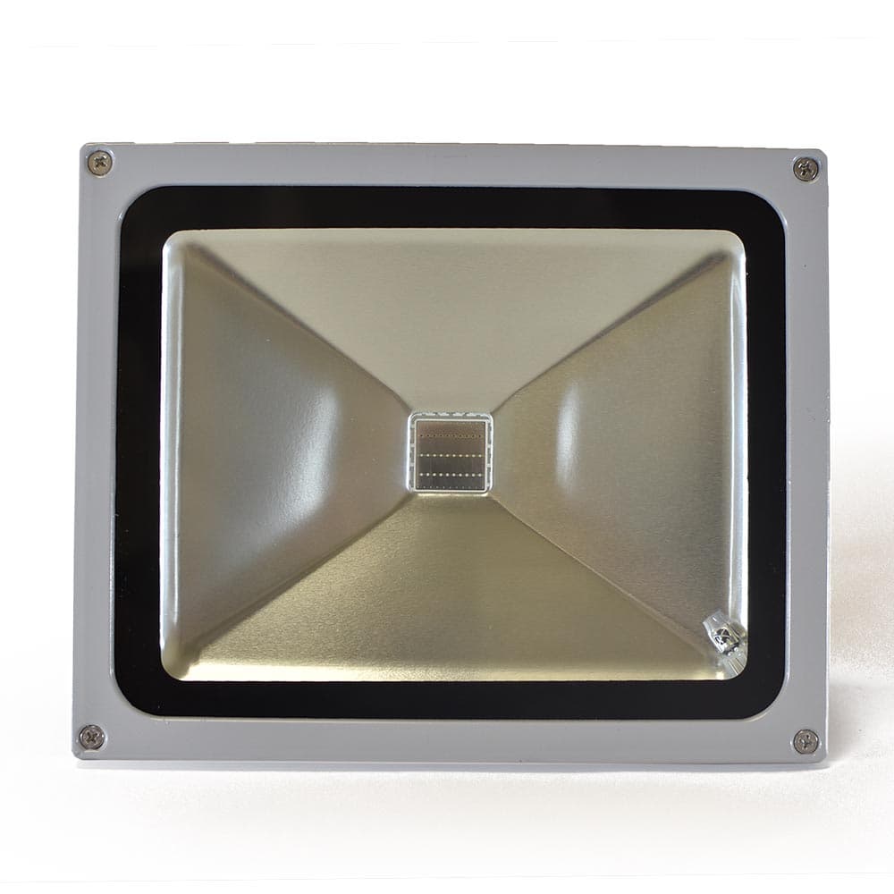 50W RGB LED Flood Light, IP65, Black ADC12 Housing with Remote Control