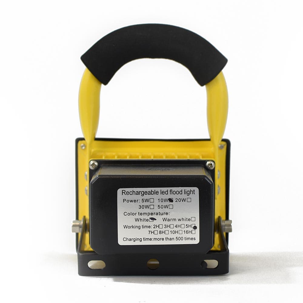 Rechargeable 10W LED Flood Light, 5V Battery Operated, IP54 Rated